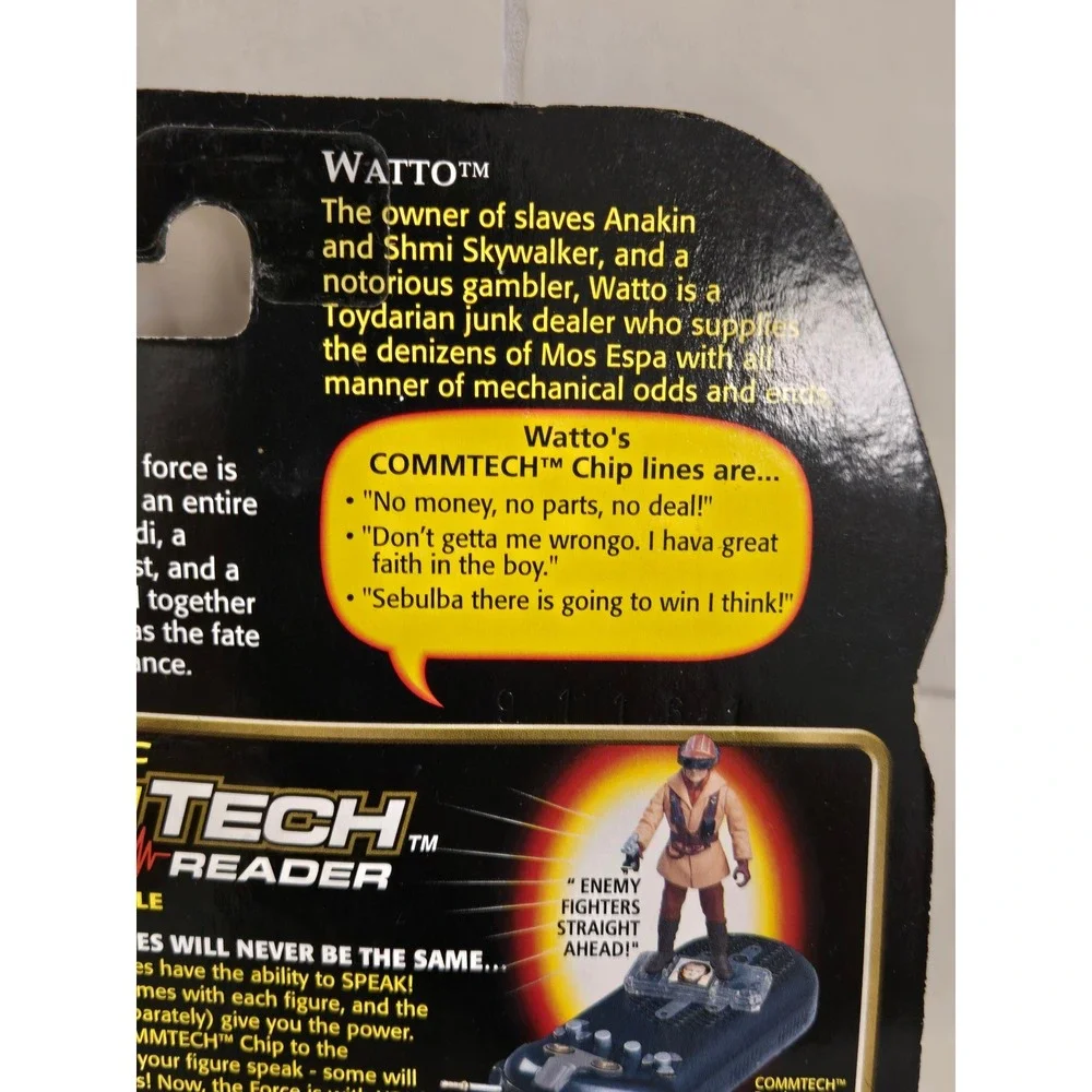 Star Wars Episode I Watto with Datapad Action Figure Hasbro 1998 CommTech Chip